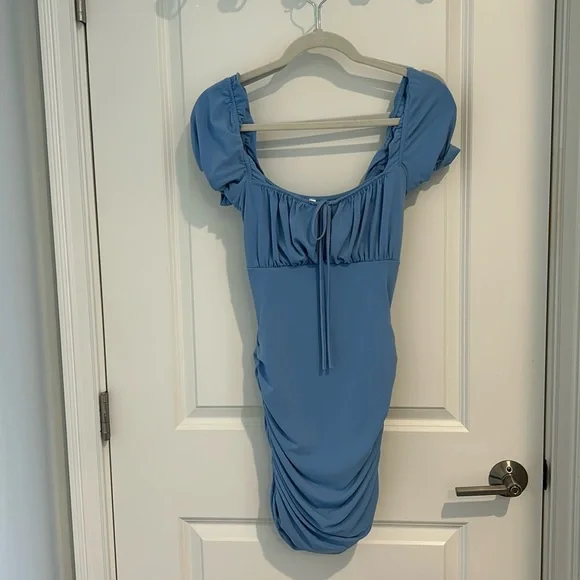 lucy in the sky blue mini dress Mini Dress In Baby Blue